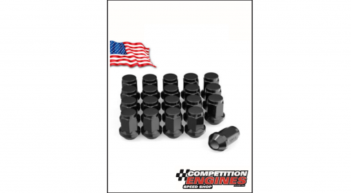 1904BL VISION 1/2 INCH WHEEL NUTS BLACK PACK OF 20