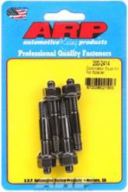ARP Carburetor Studs, Black Oxide, 5/16-18/24 in. x 2.225 in. Long, Set of 4 Dominator No Spacer