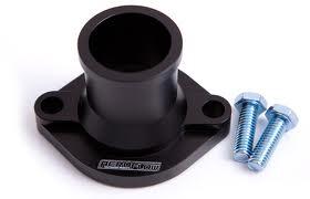 Billet 302-351 Cleveland Non Swivel Thermostat Housing Blue-Black-Silver-Red
