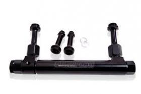 Adjustable Billet Fuel Logs Telescopic Will Fit 4150, 4500, & Barry Grant Carby's (Blue-Black-Silver)