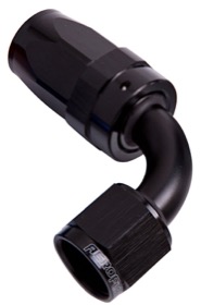 <strong>100 Series Swivel Taper 90° Hose End -4AN </strong><br />Black Finish. Suit 100 & 450 Series Hose