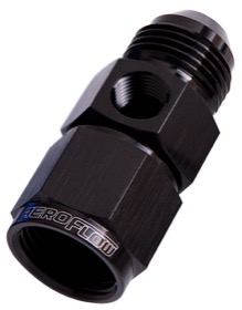 <strong>Straight -3AN Female to Male with 1/8" Port </strong><br />Black Finish
