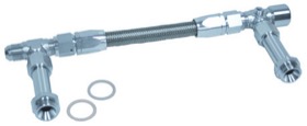 <strong>Carburettor Inlet Rail Kit -8AN</strong><br /> Silver Finish. Suits Barry Grant/Demon Dual Fuel Line