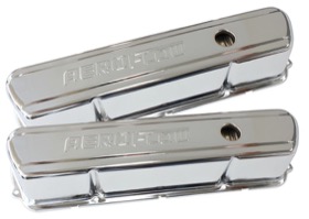 <strong>Chrome Steel Valve Covers</strong><br />Suit Holden 253-308 With Aeroflow Logo
