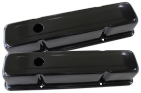 <strong>Black Steel Valve Covers</strong><br />Suit SB Chev Without Aeroflow Logo, Tall