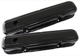 <strong>Black Steel Valve Covers</strong><br />Suit SB Chrysler 318-340-360 Without Aeroflow Logo