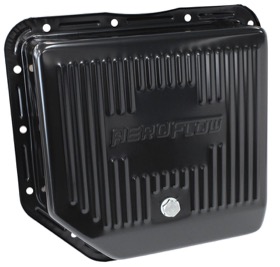 <strong>Black Transmission Pan</strong><br />Suit GM TH350, Deep Pan With Drain Plug