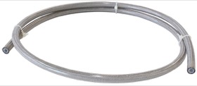 <strong>200 Series Stainless Steel Braided Hose -3AN </strong><br />Suits Brake fittings, PTFE inner lining, Clear PVC outer coating, 100m