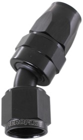 <strong>200 Series PTFE 30° Hose End -3AN</strong> <br />Black Finish. Suit 200 Series Hose