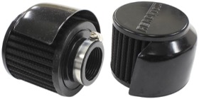 <strong>Black Clamp On Breather With Black Shield </strong><br />3" (76.2mm) O.D. x 2-1/2" (63.5mm) High, 1-3/8" (34.9mm) Flange Inside Diameter