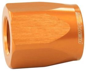 <strong>Alloy Taper Style Hose End Socket -20AN</strong> <br />Gold Finish. Suit 100 & 150 Series Fittings