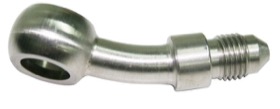 <strong>Stainless Steel 20° Banjo to AN Fitting </strong><br /> 11.2mm (7/16") Banjo to -3AN Teflon Hose