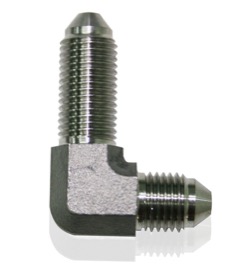 <strong>90° Stainless Steel Bulkhead -3AN</strong> <br />
