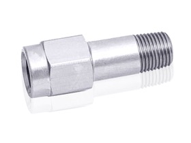<strong>NPT Male-Female Extension 1/8"</strong> <br />Silver Finish. Extension Length is 1-1/4" (31.75mm)