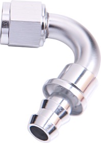 <strong>400 Series Push Lock 120° Hose End -8AN </strong><br />Silver Finish. Suits 400 Series Hose