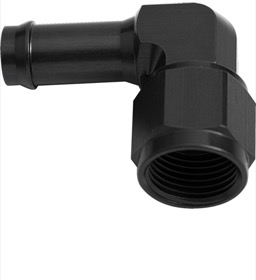 <strong>90° Hose Barb 5/16" to -6AN</strong> <br /> Black Finish
