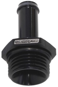 <strong>Straight Hose Barb 1/4" to -6 ORB</strong> <br />Black Finish