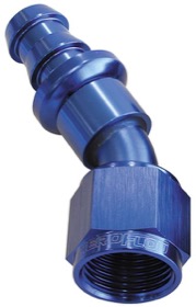 <strong>400 Series Push Lock 30° Hose End -4AN</strong> <br />Blue Finish. Suits 400 Series Hose