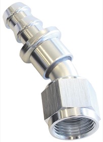 <strong>400 Series Push Lock 30° Hose End -4AN</strong> <br />Silver Finish. Suits 400 Series Hose
