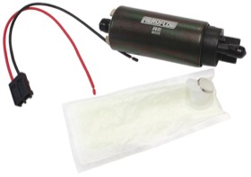 <strong>EFI Electric In-tank Fuel Pump 500 HP</strong> <br />Screen Inlet, 5/16" Barb Outlet, 180 lph@3 bar, with harness, similar to GSS342