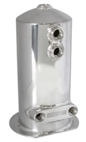 <strong>Dual Outlet EFI Pump Surge Tank - Polished</strong> <br /> with Dual -8 ORB