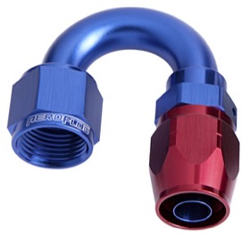 <strong>500 Series Cutter Swivel 180° Hose End -4AN </strong><br />Blue/Red Finish. Suits 100 & 450 Series Hose
