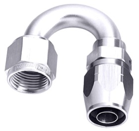 <strong>500 Series Cutter Swivel 180° Hose End -4AN </strong><br />Silver Finish. Suits 100 & 450 Series Hose