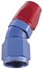 <strong>570 Series One-Piece Full Flow 30° Hose End -3AN</strong><br /> Blue/Red Finish. Suit 200 Series PTFE Hose