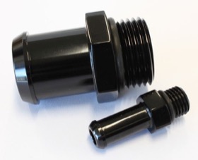 <strong>Replacement Fittings for VX/VY Commodore Radiator Overflow Tanks</strong><br /> Suit AF77-1024BLK, Black Finish