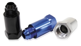 <strong>Roll Over Valve -8AN </strong><br />Blue Finish. -8 Female ORB to -8 Male AN