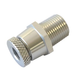 <strong>Universal Drain Valve 3/8" NPT</strong><br /> Silver Finish With 1/8" NPT Female Thread For Remote Draining
