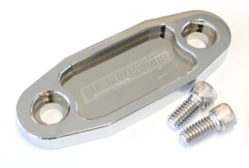<strong>Billet Fuel Pump Block-Off Plate - Chrome </strong><br />Suit Ford 302-351C