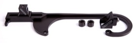 <strong>Billet Throttle Cable Bracket 4150 Style</strong> <br /> Black Finish