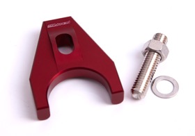 <strong>Billet Distributor Hold Down Clamp - Red</strong> <br /> Suit SB Chevy