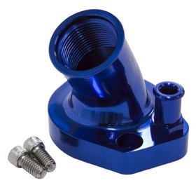<strong>Billet Thermostat Housing - Blue</strong><br /> Suit Ford 289-351W
