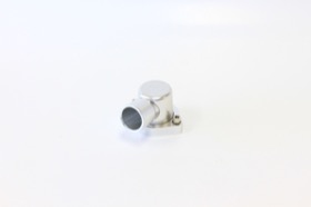 <strong>Billet 90° Thermostat Housing - Silver </strong><br /> Suit Ford 302-351C
