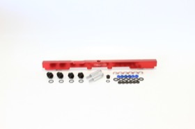 <strong>Billet EFI Fuel Rails (Red)</strong><br /> Suit Toyota 2JZ (14mm Injectors)
