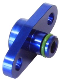 <strong>Fuel Rail Adapter (Blue) </strong><br /> Suit Subaru, Nissan, Mazda with 32.5mm Centres