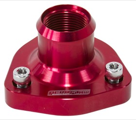 <strong>Billet Thermostat Housing - Red</strong><br /> Suits all Nissan/Holden RB Engines
