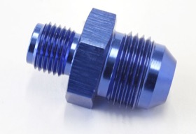 <strong>Inverted Seat Adapter 1/2"-20 to -8AN</strong> <br />Blue Finish
