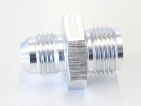 <strong>Inverted Seat Adapter 5/8"-18 to -6AN</strong> <br />Silver Finish