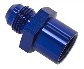 <strong>Metric Female O-Ring Seal to AN Adapter M16 x 1.5 to -6AN</strong><br />Use with OEM Hard Lines, Blue finish