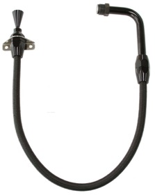 <strong>Firewall Mount Flexible Stainless Steel Transmission Dipstick</strong> <br /> suit Ford C4 (Pan Fill), Black Finish