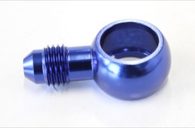 <strong>Alloy AN Banjo Fitting 14mm to -4AN</strong> <br />Blue Finish
