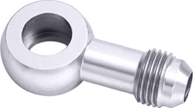 <strong>Alloy AN Banjo Fitting 14mm to -4AN</strong> <br />Silver Finish