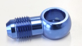 <strong>Alloy AN Banjo Fitting 1/2" to -6AN </strong><br /> Blue Finish