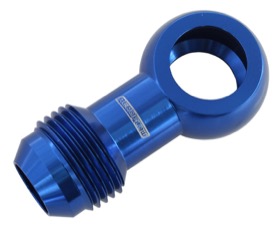 <strong>Alloy AN Banjo Fitting 16 x 1.5 mm to -10AN </strong><br />Blue Finish
