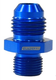 <strong>Metric to Male Flare Adapter M12 x 1.0mm to -6AN </strong><br />Blue Finish