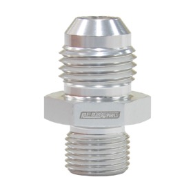 <strong>Metric to Male Flare Adapter M12 x 1.0mm to -6AN </strong><br />Silver Finish