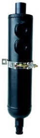 <strong>Universal Breather Tank</strong><br /> 1.25 L, 16-3/8" H x 3-1/8" Dia., -12 ORB x 2, Black finish